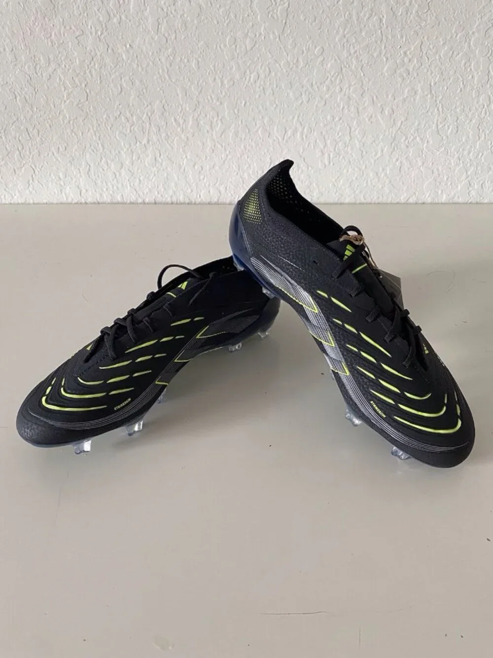 adidas Predator Elite FG Soccer Cleats JI1085 Electric Stealth Pack Men's Sz 6.5